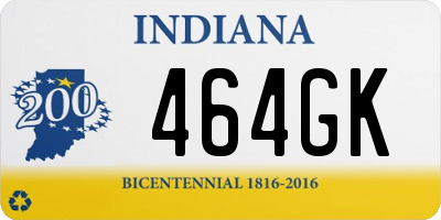 IN license plate 464GK