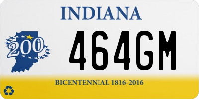IN license plate 464GM