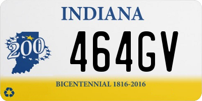 IN license plate 464GV