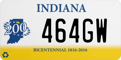 IN license plate 464GW