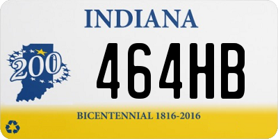 IN license plate 464HB