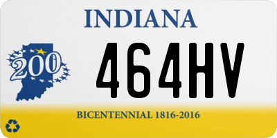 IN license plate 464HV