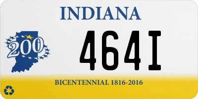 IN license plate 464I