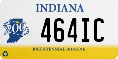 IN license plate 464IC