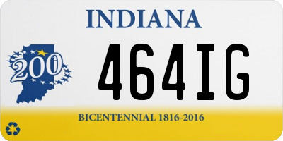 IN license plate 464IG