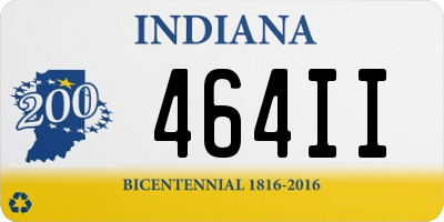 IN license plate 464II