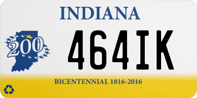 IN license plate 464IK