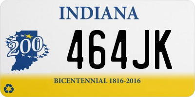 IN license plate 464JK