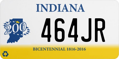 IN license plate 464JR