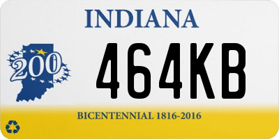 IN license plate 464KB