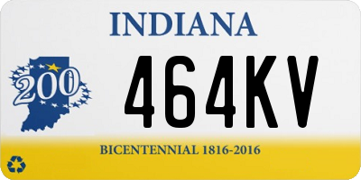 IN license plate 464KV