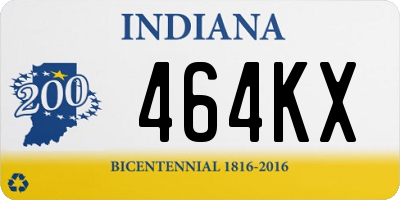 IN license plate 464KX