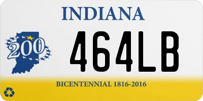 IN license plate 464LB