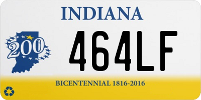 IN license plate 464LF