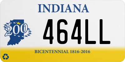 IN license plate 464LL