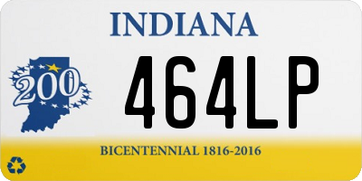 IN license plate 464LP