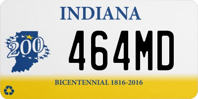 IN license plate 464MD