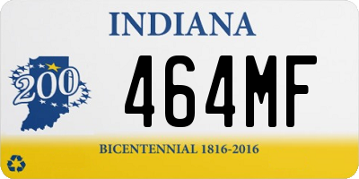 IN license plate 464MF