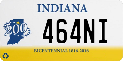 IN license plate 464NI