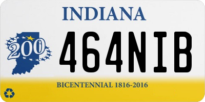 IN license plate 464NIB