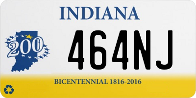 IN license plate 464NJ