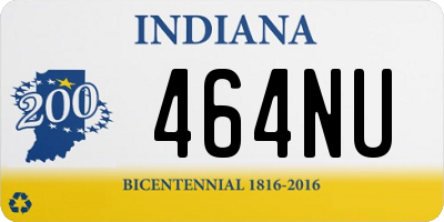 IN license plate 464NU