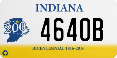 IN license plate 464OB