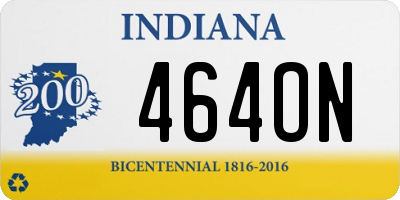 IN license plate 464ON