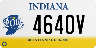 IN license plate 464OV