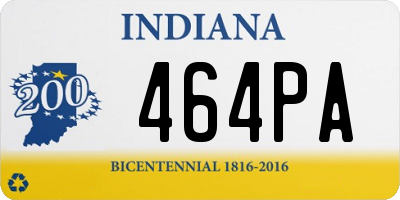 IN license plate 464PA