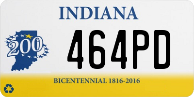 IN license plate 464PD