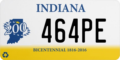 IN license plate 464PE