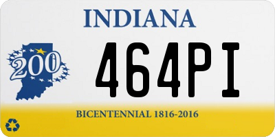 IN license plate 464PI