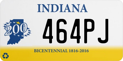 IN license plate 464PJ