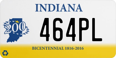 IN license plate 464PL