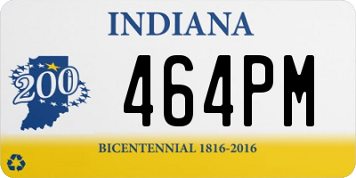 IN license plate 464PM
