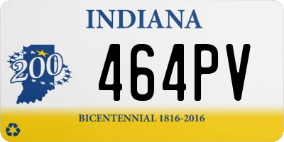 IN license plate 464PV