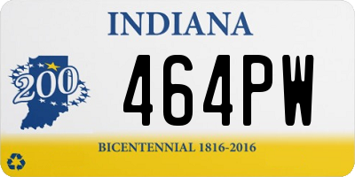 IN license plate 464PW