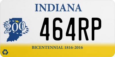 IN license plate 464RP