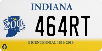 IN license plate 464RT