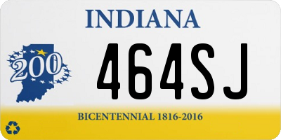 IN license plate 464SJ