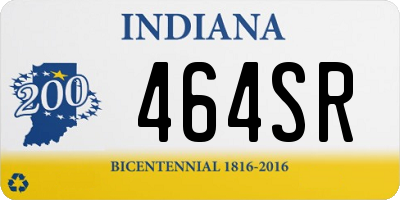 IN license plate 464SR