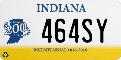 IN license plate 464SY