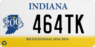 IN license plate 464TK