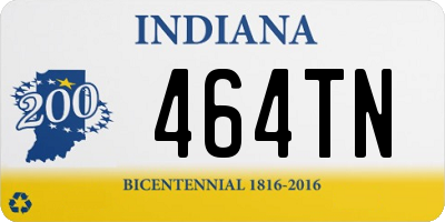 IN license plate 464TN