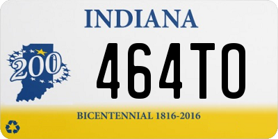 IN license plate 464TO