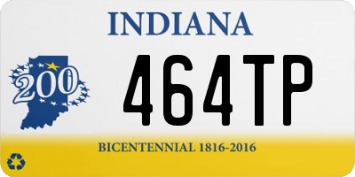 IN license plate 464TP