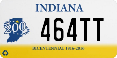 IN license plate 464TT