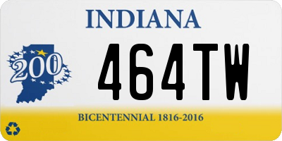 IN license plate 464TW