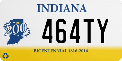 IN license plate 464TY